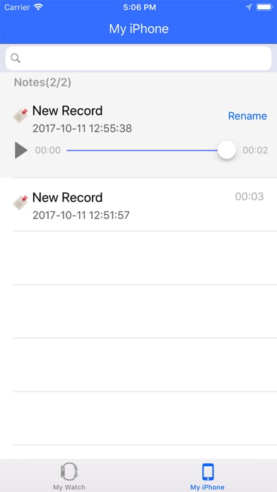 Voice Recorder Run on Watch1&2 screenshot 3