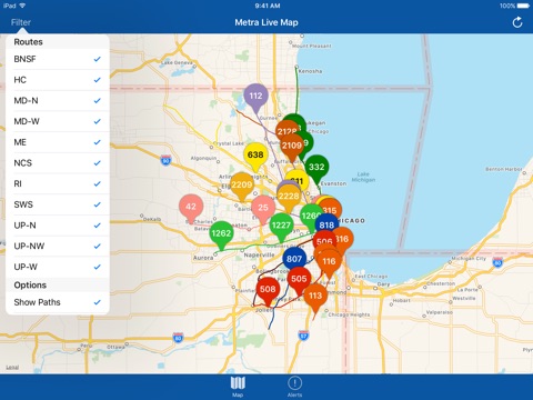 Metra Live Map screenshot 2