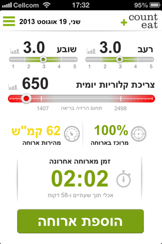 CountEat הרזיה חכמה בקליק screenshot 2