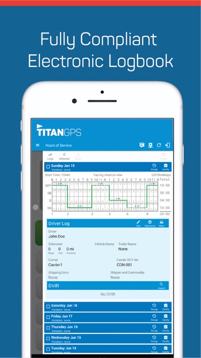 Titan GPS Electronic Logbook screenshot 2