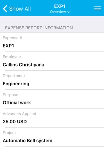 Apptivo Expenses screenshot 2
