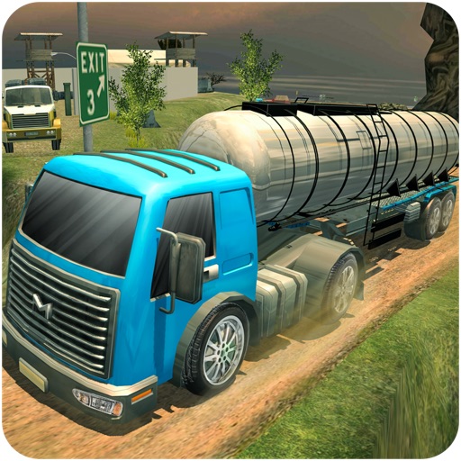 Oil Transporter Truck Driver Icon