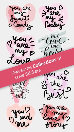 Love In Air - Kisses, Love Girl Stickers