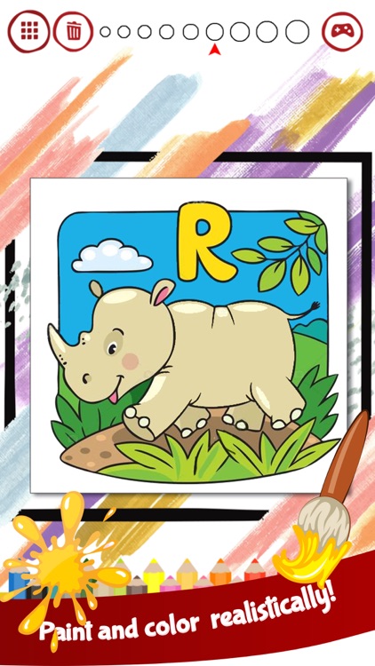 Animals alphabet Coloring Book