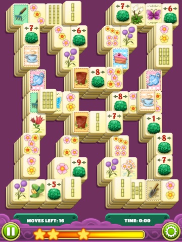 Mahjong Flower Garden Puzzle screenshot 2