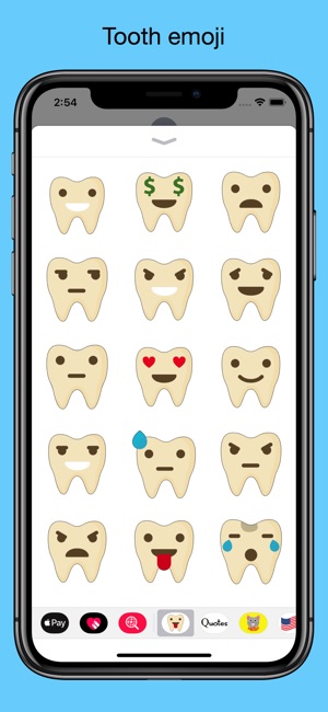 Tooth emoji - smiley dentist(圖1)-速報App