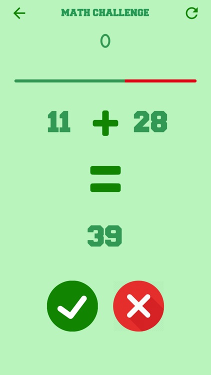 Math Challenge Mini Game