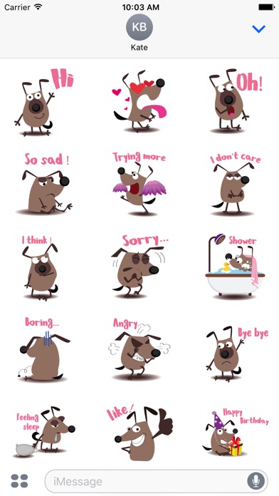 chocolate dog emoji & stickers screenshot 2