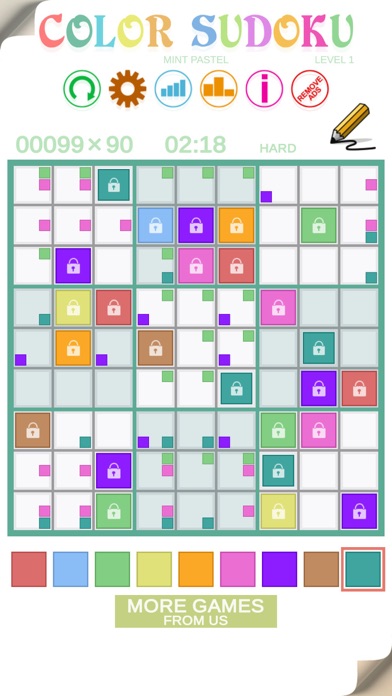 How to cancel & delete Color Sudoku Mint Pastel from iphone & ipad 1