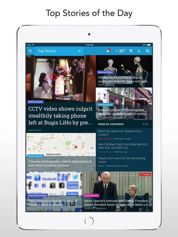 NewsLoop: News & lifestyle iPad NewsLoop: News & lifestyle iPad