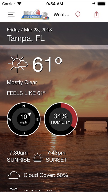 Max Defender 8 Weather App