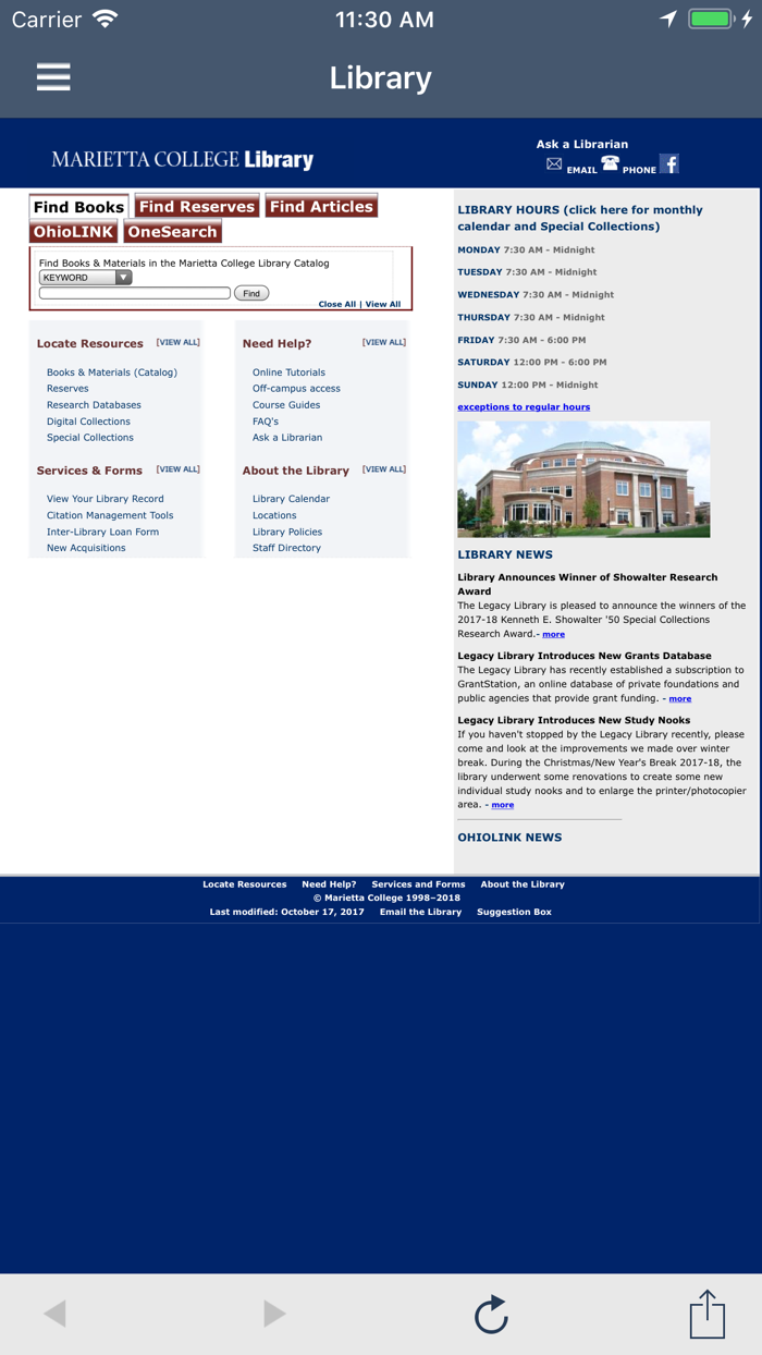 Marietta College App