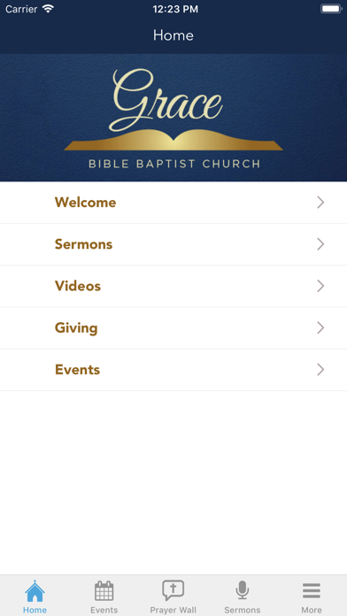Grace Bible Baptist screenshot 2