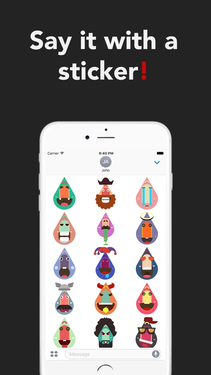 iDroplets - Say it with a sticker!