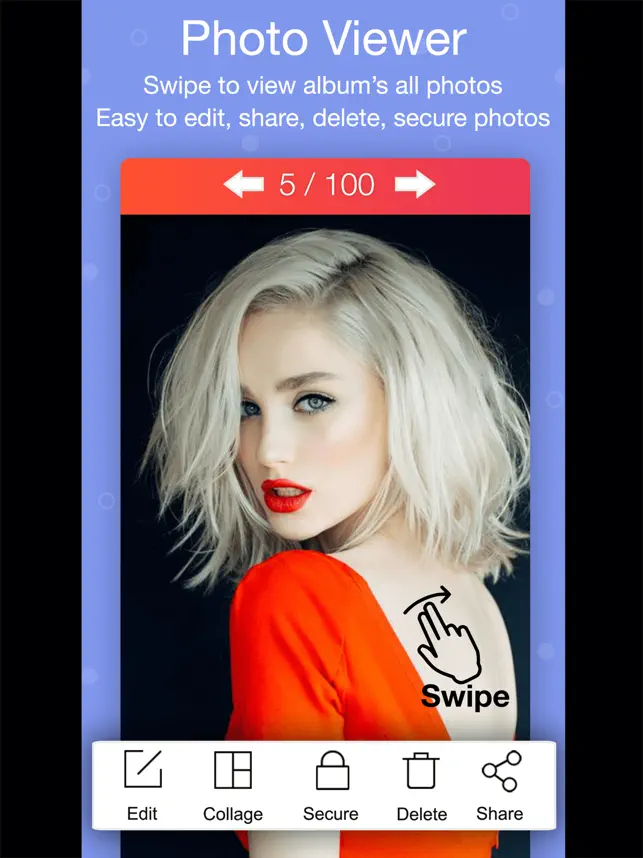 Immagine dello schermo 5 Photo Gallery & Album - Editor iphone