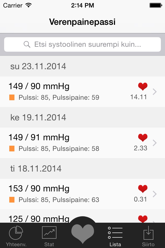 Blood Pressure & Pulse Diary screenshot 4