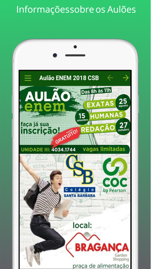 Aulão ENEM 2018 - CSB(圖2)-速報App