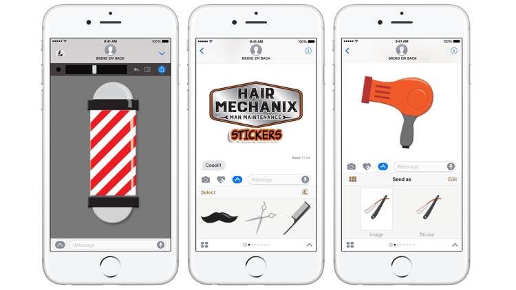 Hair Mechanix Stickers screenshot-3