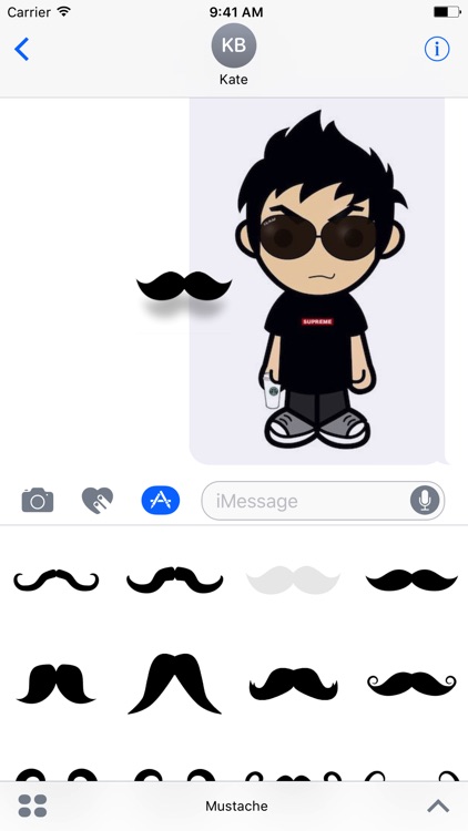 Mustache - Beard Whisker Stickers for iMessage