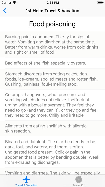 1st Help: Travel & Vacation