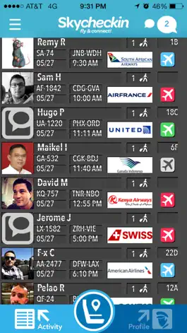 Game screenshot Skycheckin: The Social Network for Travelers apk