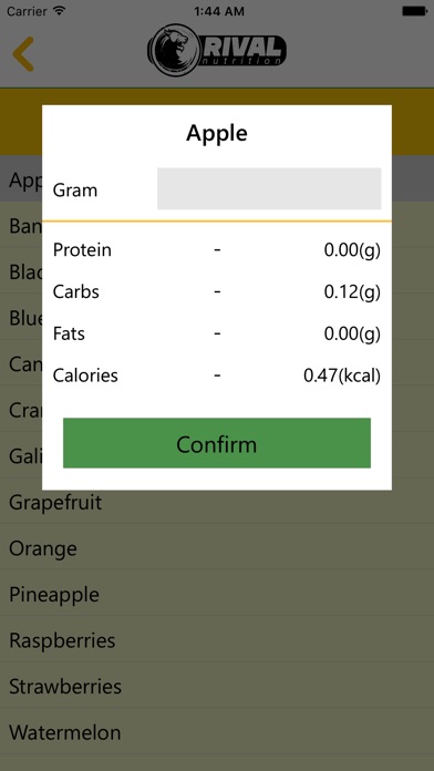 Rival Nutrition Meal Planner screenshot 4