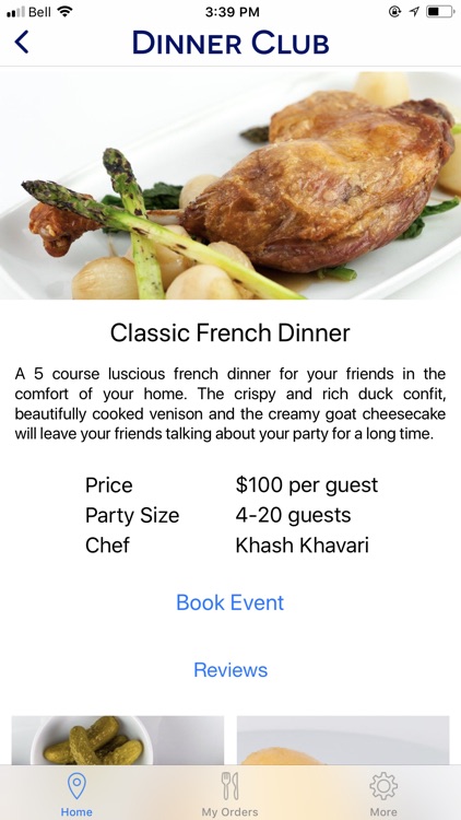 Dinner Club App