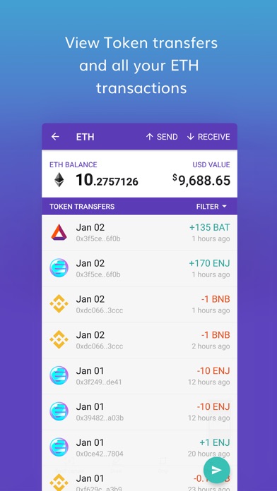 Enjin Cryptocurrency Wallet screenshot 3