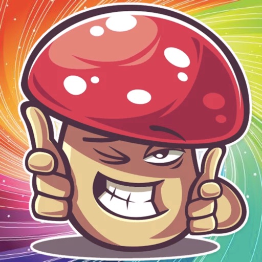 Crazy Mushroom Stickers