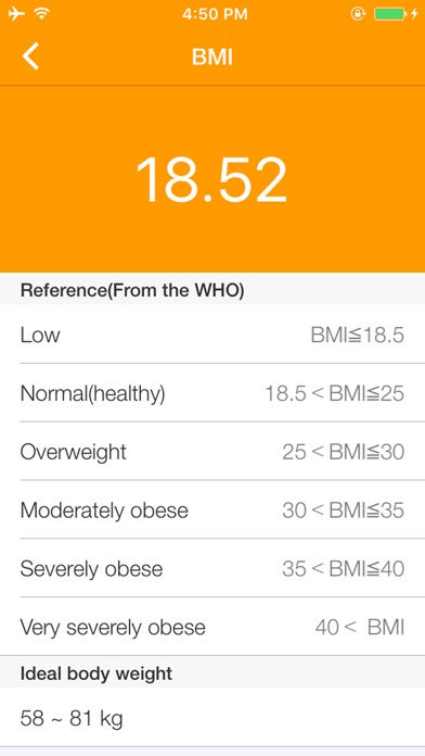 BMI Body Fat Calculator screenshot 2