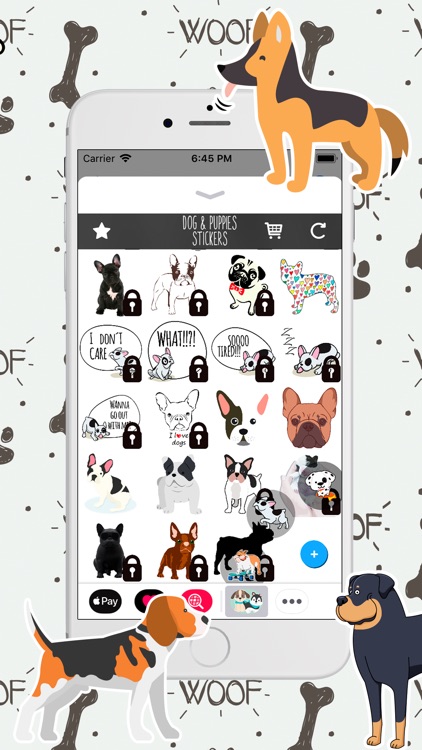 Dogs and Puppies Stickers pack