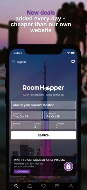 RoomHopper: Hotel Deals