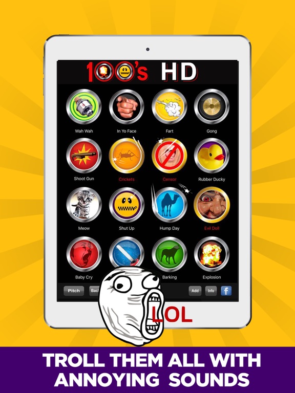 +100 Buttons and Sounds Ultimate HD Lite screenshot