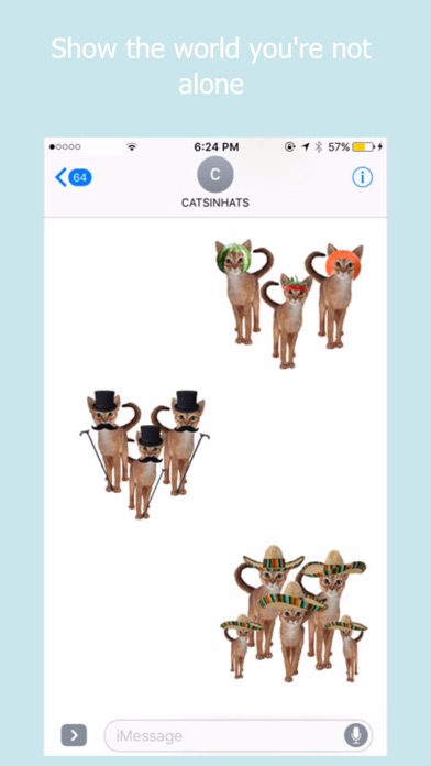 Cats in Hats Emoji Keyboard screenshot 4