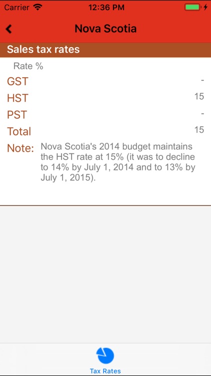 Tax Rates screenshot-3