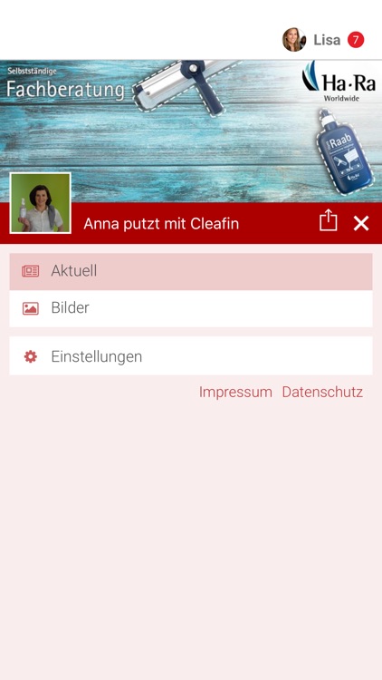 Anna putzt mit Cleafin