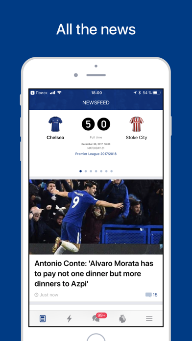 CFC Live – Live Scores, Results & News for Chelsea Fans Screenshot 1