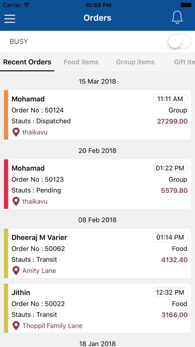 Food On Fly Business App screenshot 2