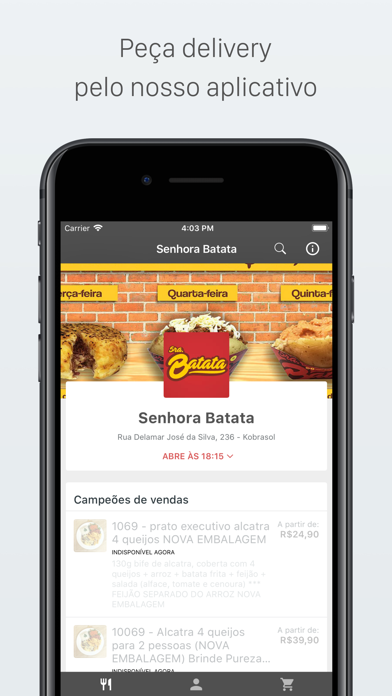 How to cancel & delete Senhora Batata Delivery from iphone & ipad 1