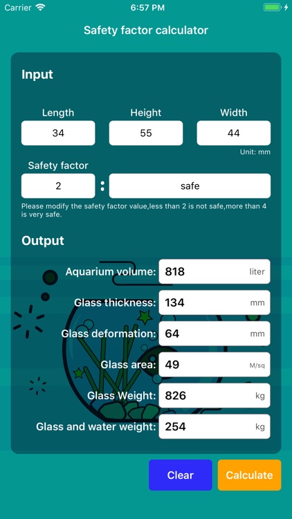 Safety factor calculator