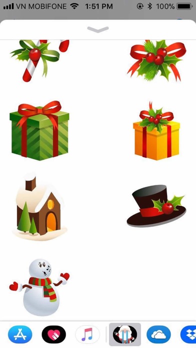 Xmas Santa Ornaments Sticker screenshot 3
