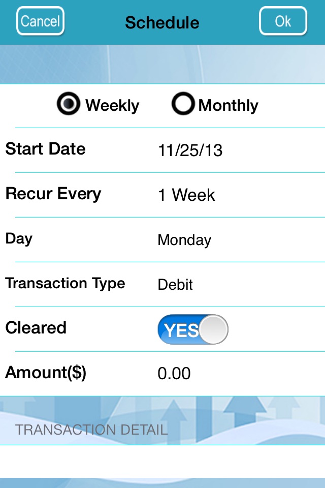 My Check Register screenshot 2