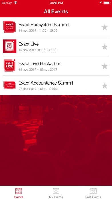 Exact Events screenshot 2