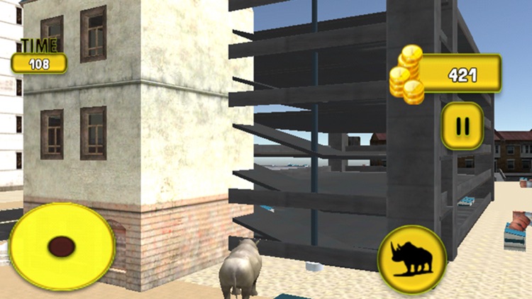 Angry Rhino City Attack screenshot-3