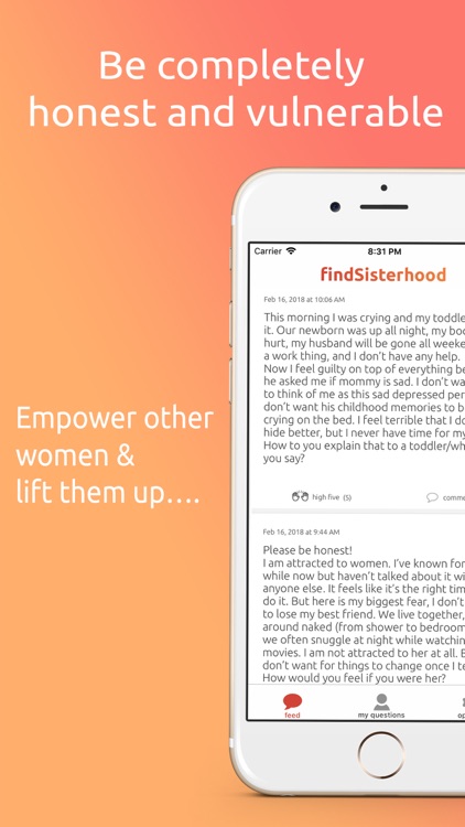 findSisterhood network screenshot-3