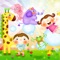 A wonderful, cute collection of puzzles and animals for toddlers and kids