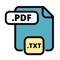 Use this PDF to Text converter to extract only the text data from your PDF into the 