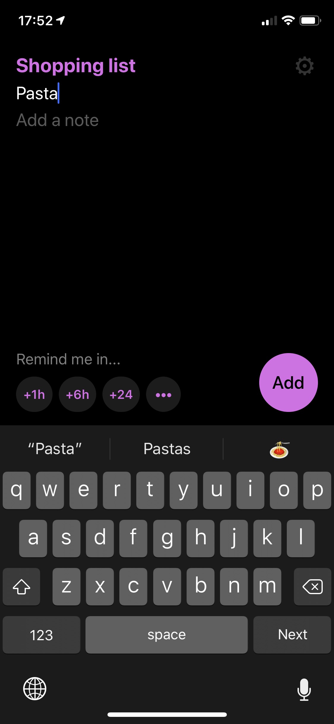 Screenshot do app Remind Me Faster
