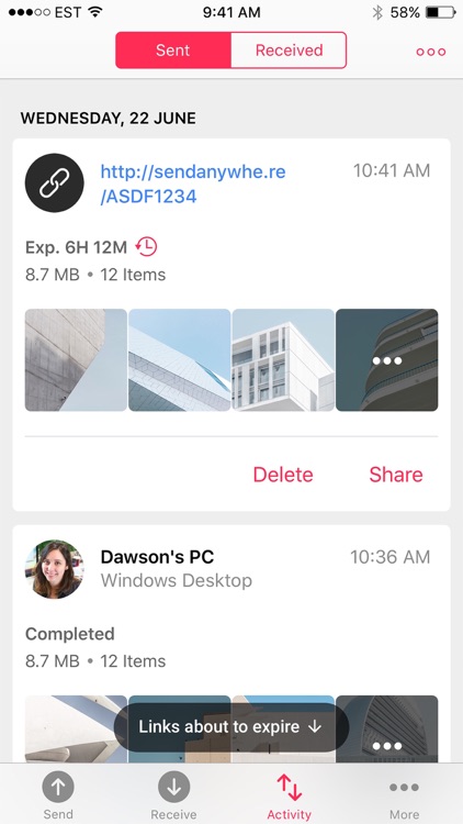 Send Anywhere - transfer large files, mp3, photos screenshot-3