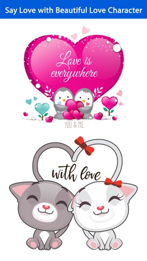 Love Quotes with Lovely & Cute Animal Couple Pack(圖2)-速報App